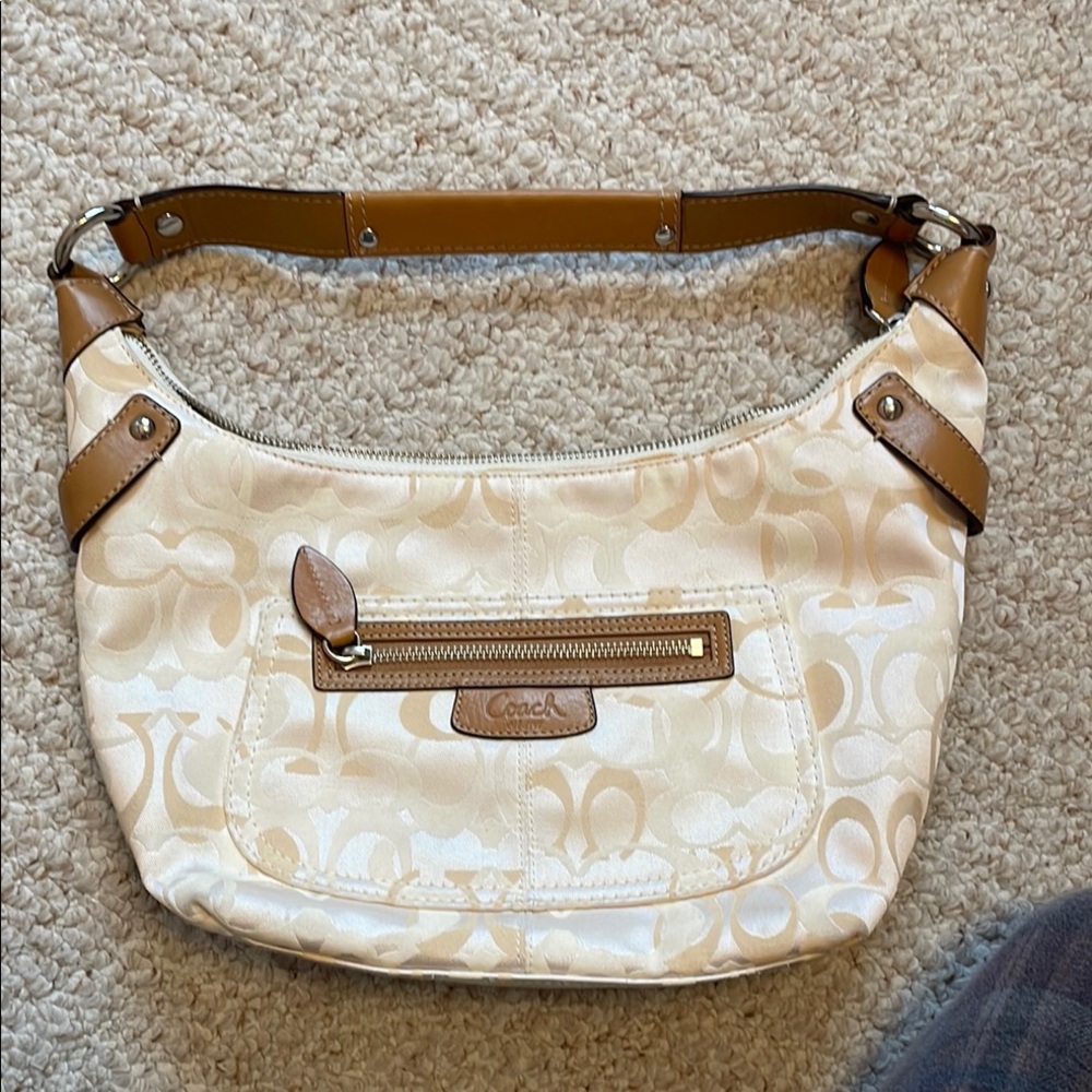 Coach Cream and Tan Women's Bag